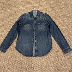 GAP Blue Denim Button Up Shirt